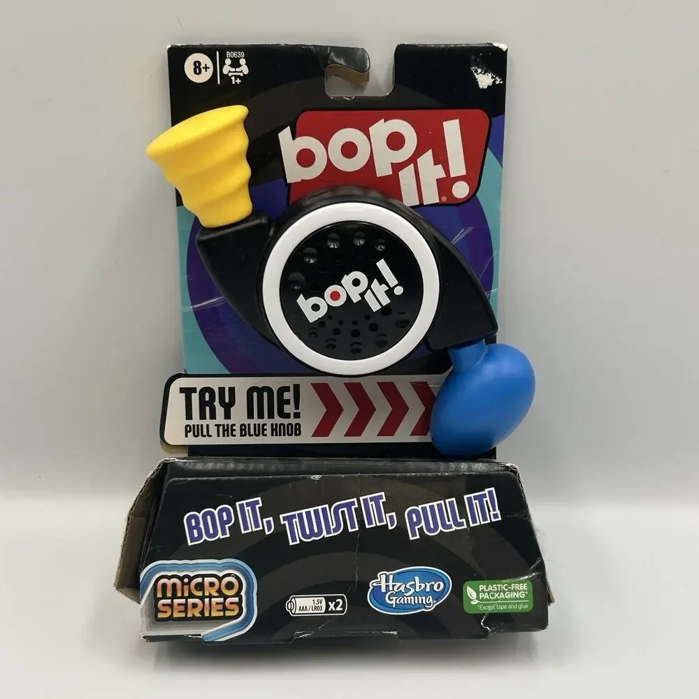 Hasbro NEW Mini Bop It Micro Series Bop It Twist It Pull It Handheld Game Toy